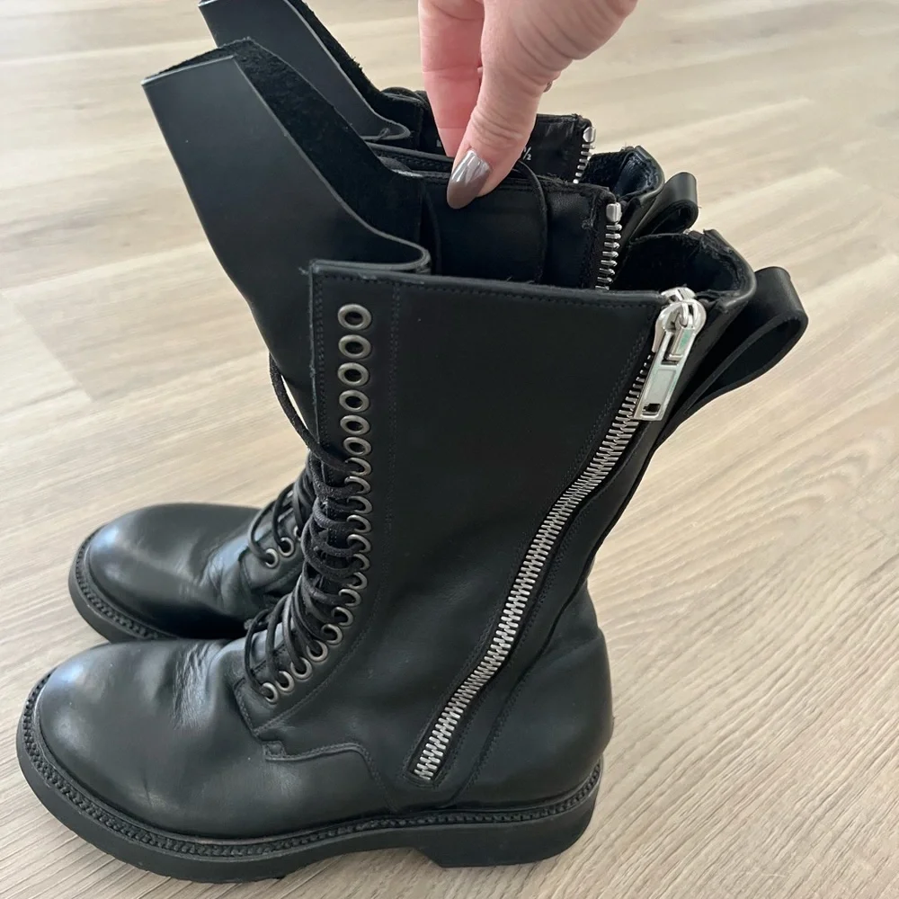 靴 Rick Owens Boots Size.42 Rick Owens | Shoes | Rick Owens Womens Vicious Double Zip Lace Up
